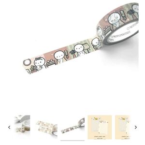 TheCoffeeMonsterzCo 2025 Q2 Sub Homebody Emotis Gold Foil Washi Tape 15mm TCMC